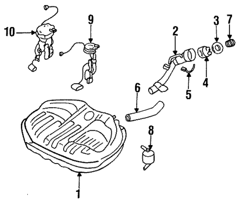 Fuel System Components for 1990 Nissan Sentra #2