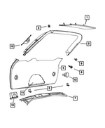 1GG49BD3AE - Interior Trim: Rear Header Molding for Mopar Image