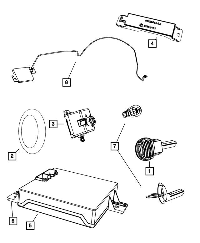 68290875AC - Electrical: Wireless Ignition Node Receiver for Mopar Image image