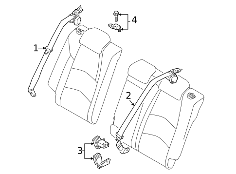 Seat Belt for 2014 Mazda 3 #0