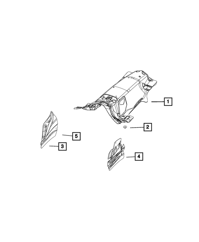 « 6508463AA – Body Sheet Metal Except Doors : Plastique Ecrou pour Mopar Image »