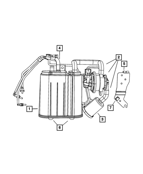 Vacuum Canister/Leak Detection Pump for 2008 Dodge Viper #0