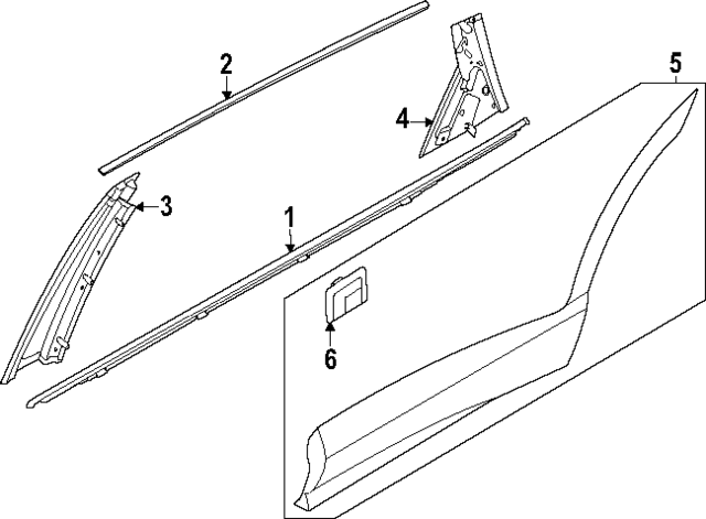 83210T6500 - : Belt Molding for Hyundai Image