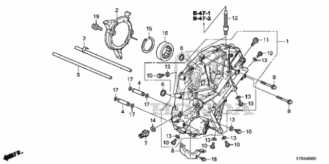 AT Left Side Cover for 2019 Honda HR-V #0