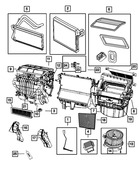 Air Conditioner and Heater Units for 2012 Jeep Patriot #0