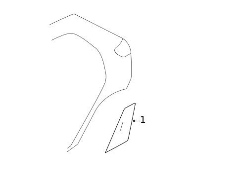 Exterior Trim - Quarter Panel for 2014 Mazda 2 #0