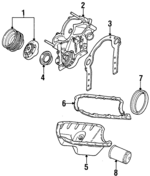 F4DZ6B321A - Engine: Damper &amp; Pulley for Ford: Taurus | Lincoln: Continental | Mercury: Sable Image