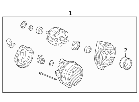 Alternator for 2023 Acura TLX #1