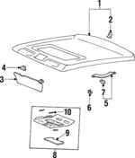 8520134752DI - : Visor for Hyundai: Sonata Image