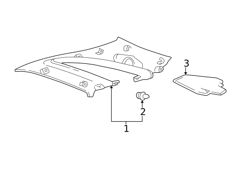 Interior Trim - Quarter Panels for 2005 Lexus IS300 #1