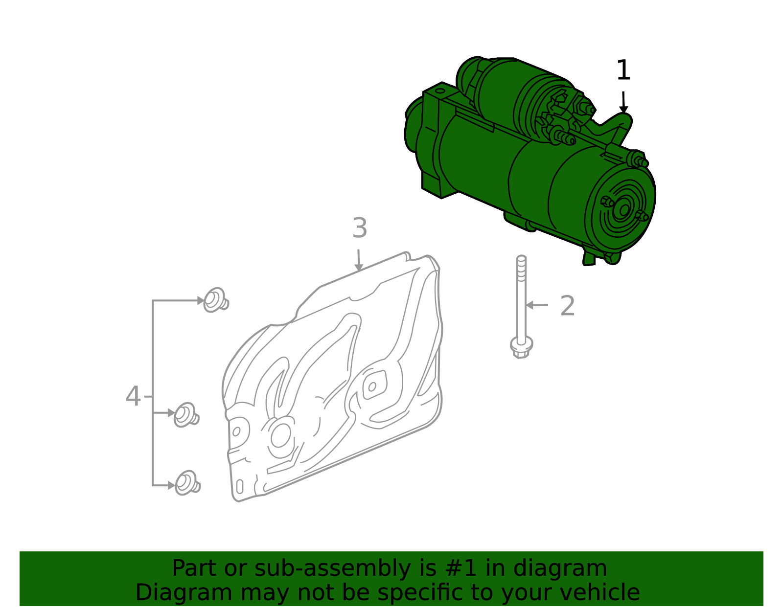 2010-2015 Chevrolet Starter 19418859 | OEM GM Parts