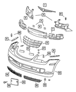 5101347AA - Frames and Bumpers: Winged Medallion Plinth for Mopar Image