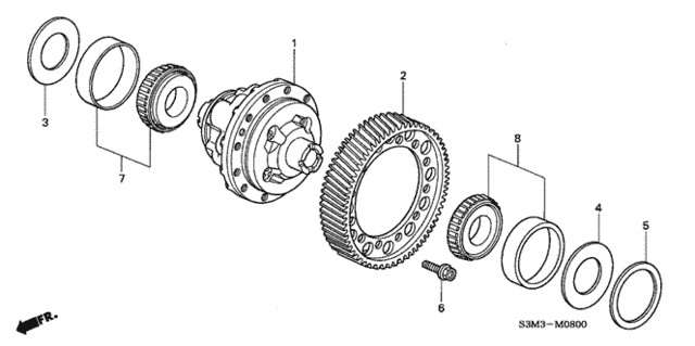 Differential for 2003 Acura CL #0