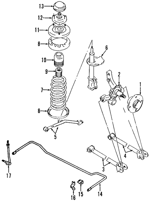 Rear Suspension for 2007 Suzuki Aerio #0