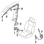 8692065Y00 - : Slide Assembly for Nissan: NX, Sentra Image