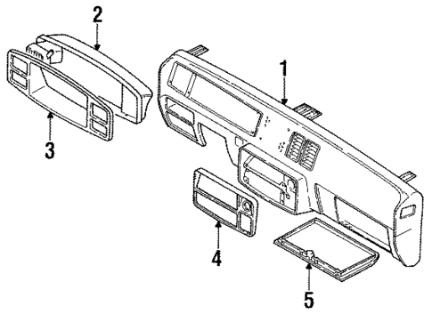 Instrument Panel for 1984 Isuzu I-Mark #0