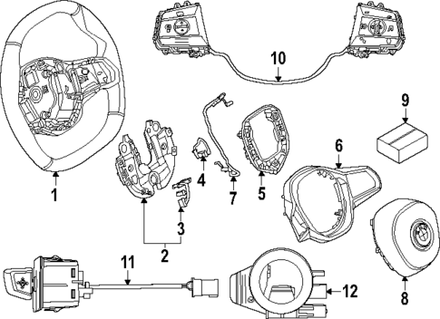 Steering Wheel & Trim for 2025 BMW i5 #1