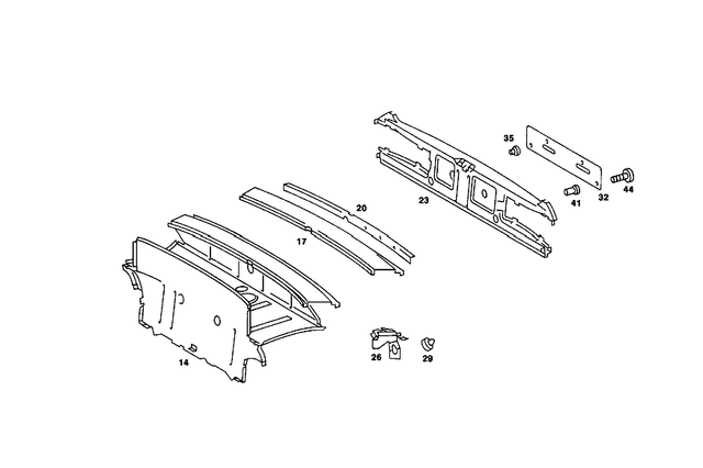 1076400153 - Rear End: Soft Top Compartment for Mercedes-Benz Image image