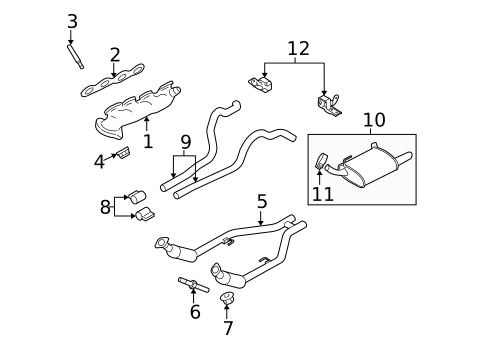 Exhaust Manifold for 2010 Ford Mustang #0