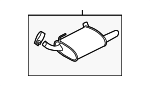 AR3Z5230B - Exhaust: Muffler for FORD Image