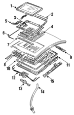 MB583297 - : Glass Assembly for Mitsubishi: Diamante Image