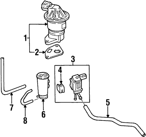 EGR System for 1998 Acura CL #0
