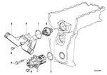 11510393338 - Engine: Coolant Pump, Mechanical for BMW Image
