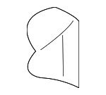 9135498 - Body: Fuel Door Retainer for Saturn: LS, LS1, LS2, LW1, LW2 Image