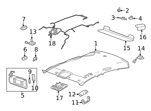 Interior Trim - Roof for 2025 Cadillac CT5 #0