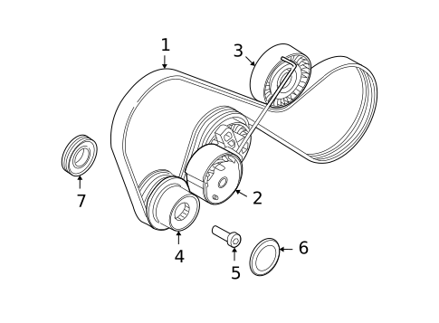 Belts & Pulleys for 2009 Land Rover LR2 #0