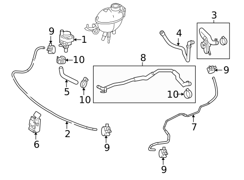 Hoses & Pipes for 2010 Mercedes-Benz E63 AMG #0