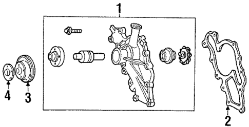 Water Pump for 1995 Mercury Sable #0