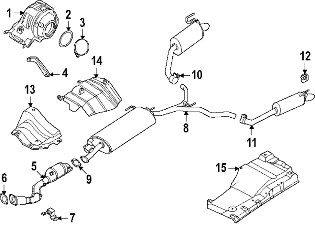 208A26SA0A - Exhaust: Catalytic Converter for INFINITI: QX60 Image