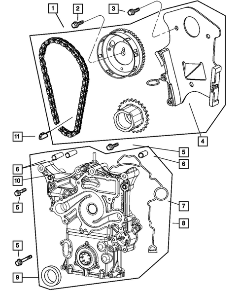Timing Belt and Cover for 2006 Dodge Durango #0