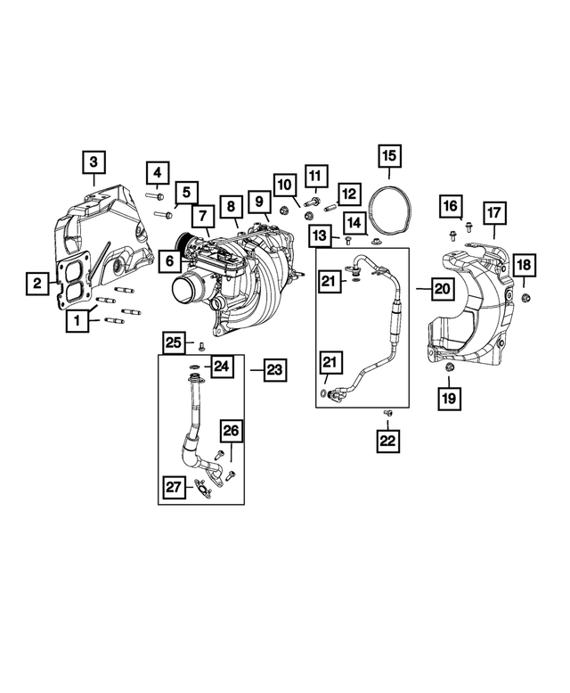 5048666AA - Engine: Shield Bracket for Mopar Image image