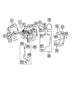 5048666AA - Engine: Shield Bracket for Jeep: Cherokee, Wrangler Image