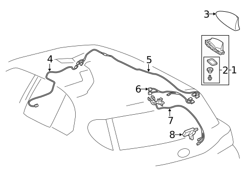 Antenna & Radio for 2016 Lexus CT200h #0