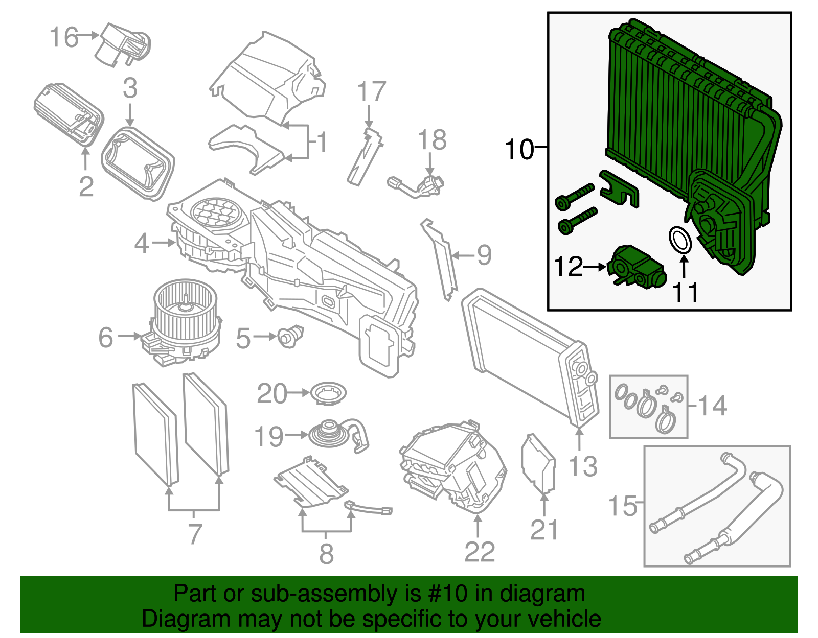 Genuine BMW 64-11-9-361-707 | Evaporator Core | FREE