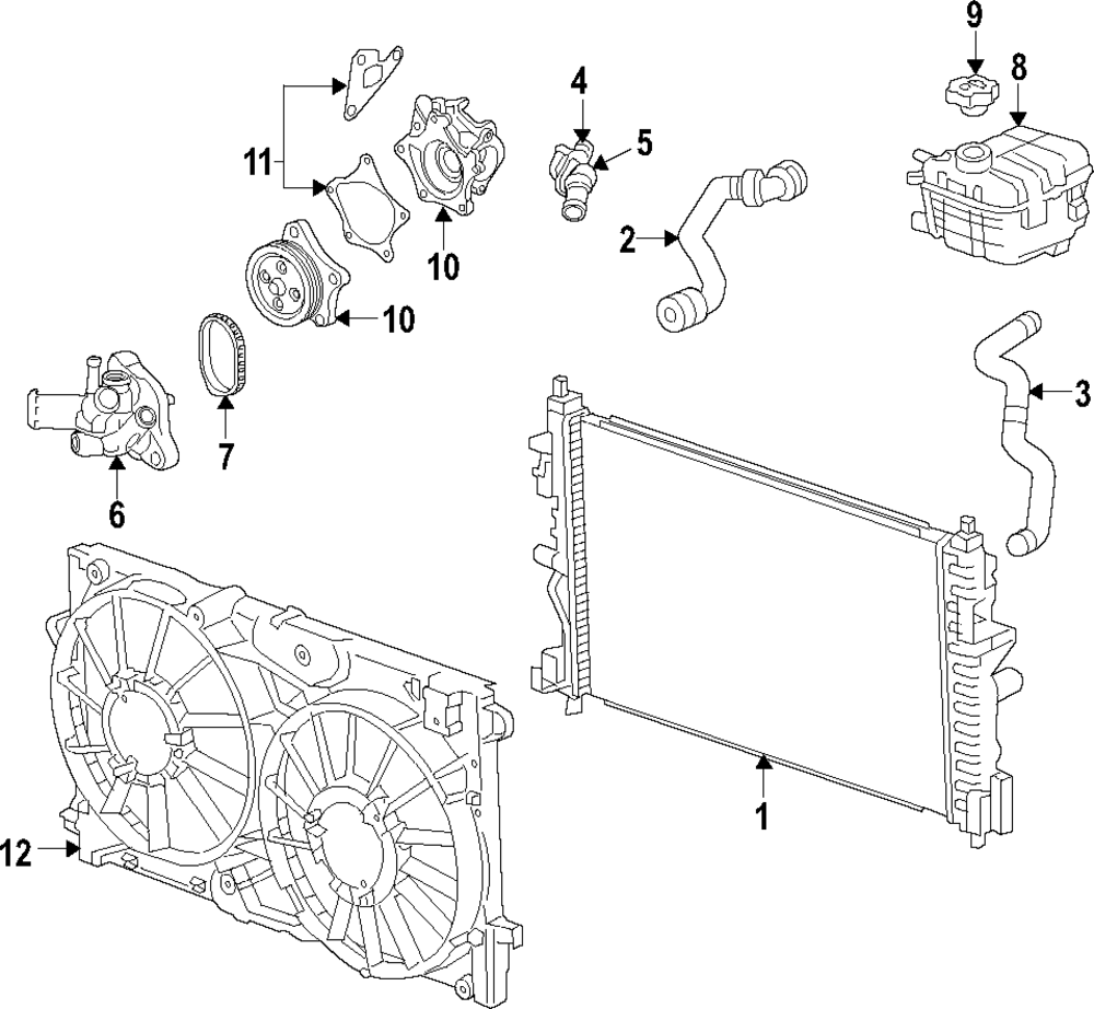2016-2019 Chevrolet Volt Radiator 23373819 | Capital Chevy Parts