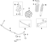 PC3Z3050A - Suspension: Lower Ball Joint for Ford Image