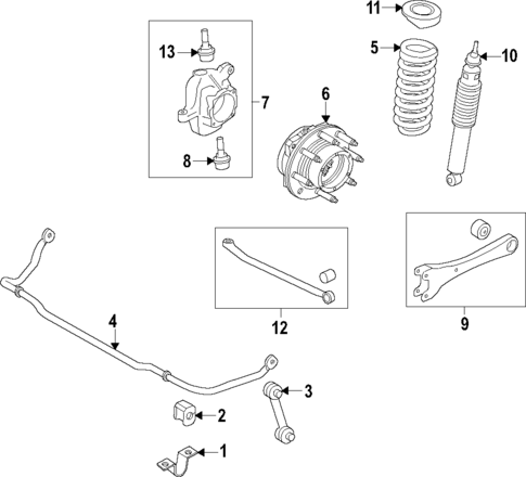 Front Suspension for 2024 Ford F-350 Super Duty #0