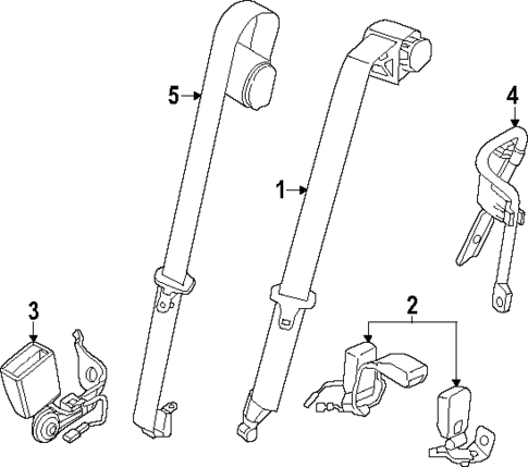 Rear Seat Belts for 2024 BMW M440i xDrive Gran Coupe #0