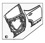 68700031AA - Body: Door Shell for Mopar Image