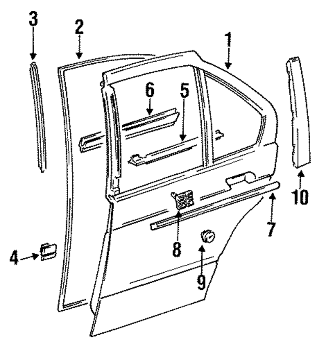 51221960667 - Body: Door Seal for BMW Image