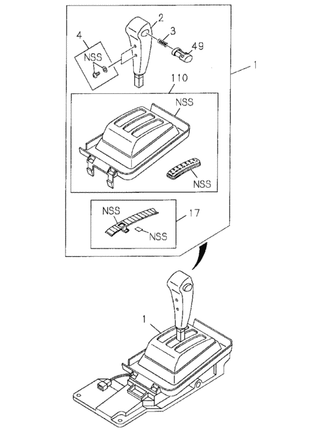 Select Lever for 2002 Honda Passport #0
