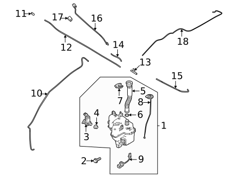 Washer Components for 2023 Mazda MX-30 EV #0
