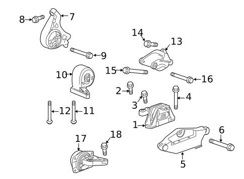 Engine & Trans Mounting for 2011 Saab 9-5 #0