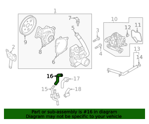 25415-R5500 - Lower Hose 2021-2026 Kia Sorento | Kia.Parts Store