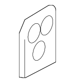 1K0831281B - Body: Upper Hinge Backing Plate for Volkswagen Image