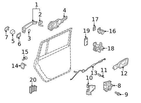 Lock & Hardware for 2012 Volkswagen Jetta #2